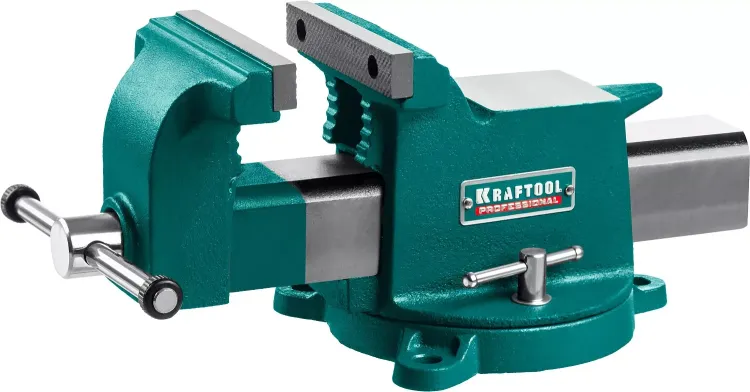 Тиски KRAFTOOL STEEL стальные 32701-125 купить в Перми