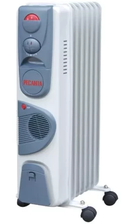Маслянный радиатор обогреватель электрический Ресанта ОМ-7НВ купить в Перми