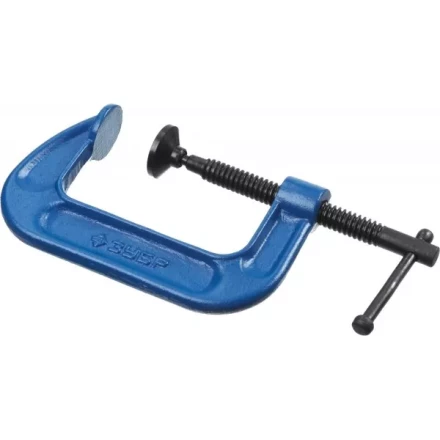 Струбцина  ЗУБР &quot;ПРОФЕССИОНАЛ&quot; тип &quot;G&quot;, корпус - ковкий чугун, 75мм 32245-075_z01 купить в Перми