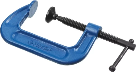 Струбцина  ЗУБР &quot;ПРОФЕССИОНАЛ&quot; тип &quot;G&quot;, корпус - ковкий чугун, 75мм 32245-075_z01 купить в Перми