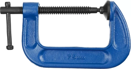 Струбцина  ЗУБР &quot;ПРОФЕССИОНАЛ&quot; тип &quot;G&quot;, корпус - ковкий чугун, 75мм 32245-075_z01 купить в Перми