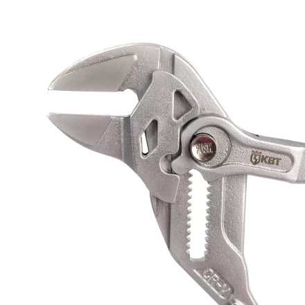 Клещи переставные — гаечный ключ КВТ 180 мм с кнопочной самофиксацией (дублирующая запись) (82148) купить в Перми