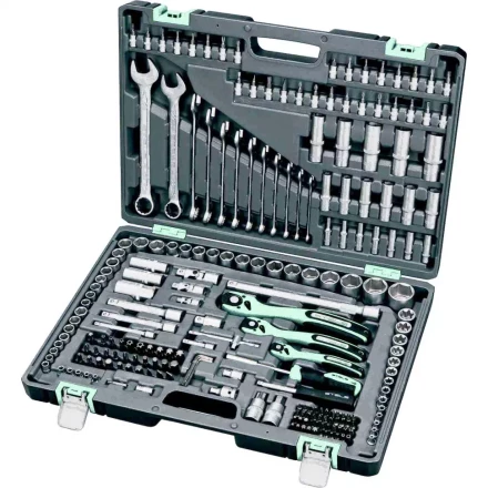 Набор инструмента 1/4 3/8 1/2 Cr-V S2 усиленный кейс 216 предметов STELS 14115 купить в Перми