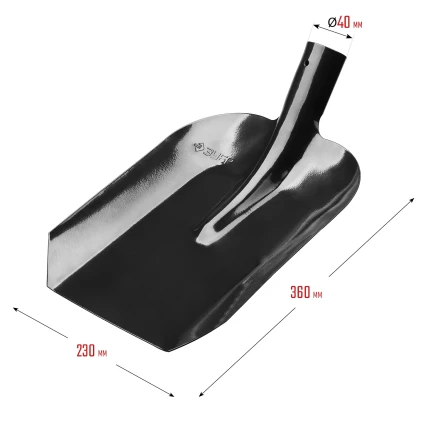 ЗУБР Мастер, 360 х 230 мм, полотно 1.6 мм, закалено, без черенка, тип ЛСП, совковая лопата (39426) купить в Перми