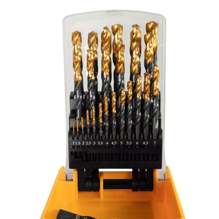 Набор сверл по металлу, 1-13 мм, HSS-Tin, Golden Tip, 25 шт Denzel 72323 купить в Перми