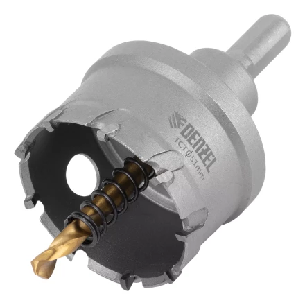 Коронка по металлу твердосплавная, 51 мм Denzel 724016 купить в Перми