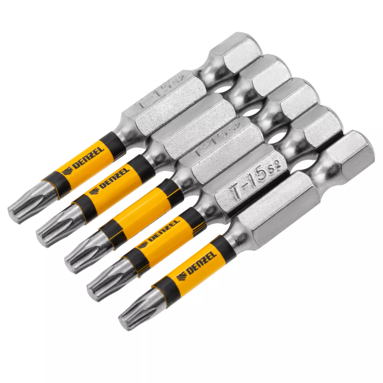 Бита T15x50, 5 шт. Denzel 7711319 купить в Перми