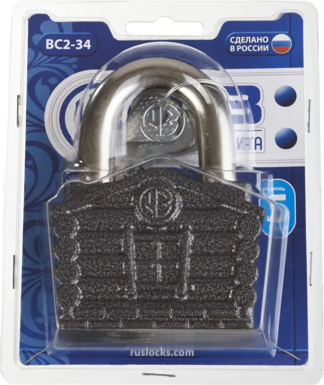 Замок навесной, дисковый механизм секрета, ВС2-34 37220-34 купить в Перми
