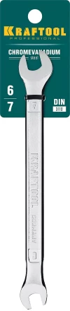 Ключи гаечные рожковые KRAFTOOL, Cr-V, DIN 3110 27033-06-07 купить в Перми