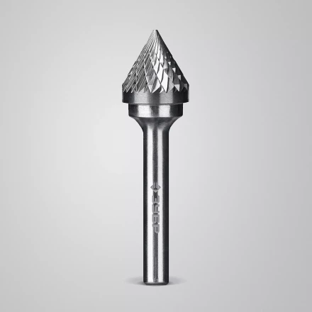 Зубр Твердосплавная борфреза J - зенкер с вершиной 60°, 16 х 14 мм (28808-16-14) купить в Перми