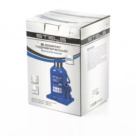 Домкрат гидравлический бутылочный 32 т h подъема 260-420 мм Stels 51170 купить в Перми