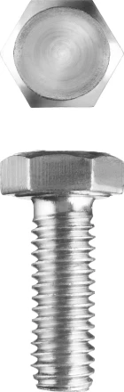 Болт ЗУБР &quot;МАСТЕР&quot; с шестигранной головкой, ГОСТ 7798-70, класс прочности 5.8, оцинкованный, M5x14мм, 5кг 303080-05-014 купить в Перми