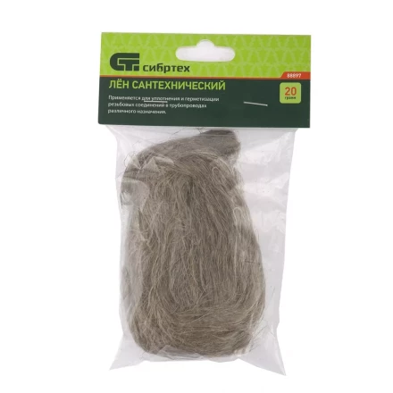Лен сантехнический 20 г Сибртех 88897 купить в Перми