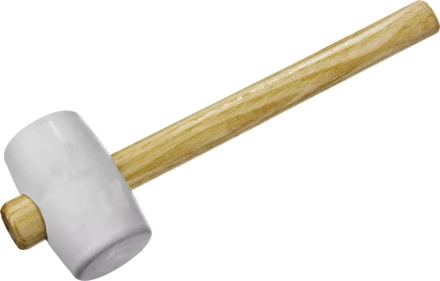Киянка ЗУБР &quot;МАСТЕР&quot; резиновая белая, с деревянной ручкой, 230г 20511-230_z01 купить в Перми