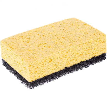 Губка целлюлозная комбинированная для удаления эпоксидной затирки 150x95x50 мм Сибртех 86838 купить в Перми
