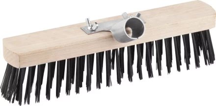 Щетка GRINDA &quot;EURO&quot; уличная без ручки, буковая колодка, мет щетина, с металлическим держателем для черенка, 30см 39196-30 купить в Перми
