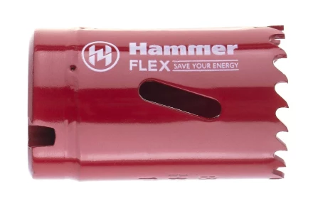 Коронка биметаллическая HAMMER Ф32х38мм 5/8&quot; BiMETALL (224-006) купить в Перми