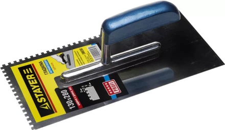 Гладилка STAYER &quot;PROFI&quot; нержавеющая с деревянной ручкой, зубчатая, 8х8мм 0802-08 купить в Перми