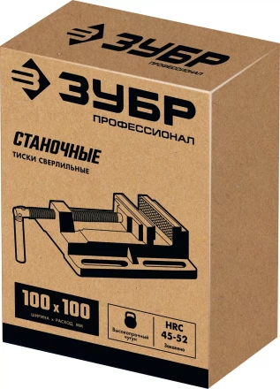ЗУБР 100 мм, станочные сверлильные тиски, Профессионал (32721) купить в Перми