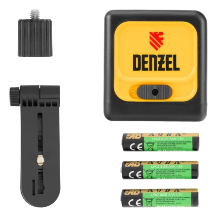 Лазерный уровень DQB, 30 м, зеленый луч, батарейки, сумка// Denzel 35016 купить в Перми