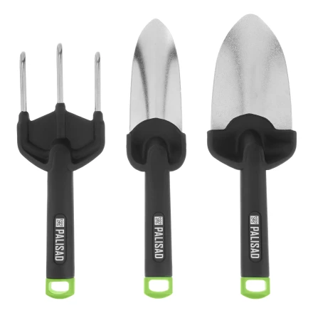 Набор садового инструмента, стальной, полипропиленовые рукоятки, 3 предмета, BASE// Palisad 62069 купить в Перми