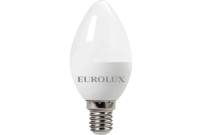 Лампа светодиодная EUROLUX LL-E-C37-7W-230-2,7K-E14 76/2/7