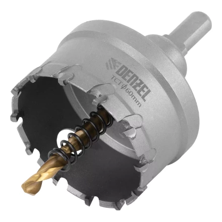 Коронка по металлу твердосплавная, 60 мм Denzel 724017 купить в Перми