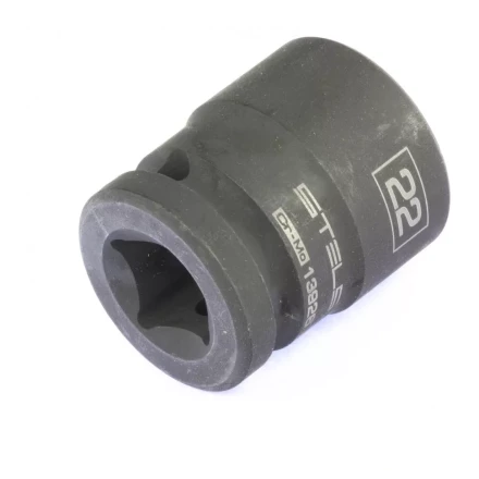 Головка ударная шестигранная 22 мм 1/2&quot; CrMo  Stels 13926 купить в Перми