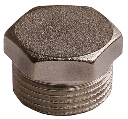 Заглушка GENERAL FITTINGS никелированная латунь, 6-ти гранная головка, наружная резьба, 1&quot; 51097-S-1 купить в Перми