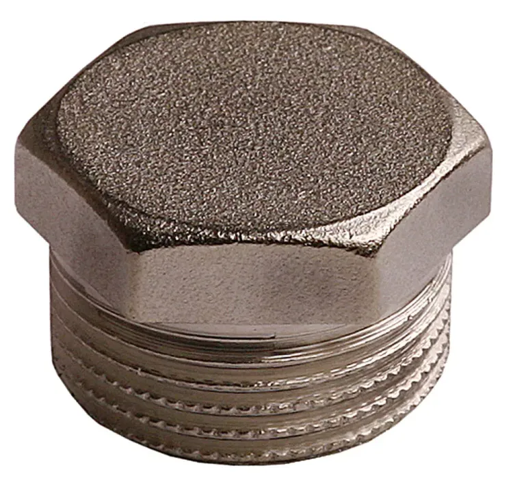 Заглушка GENERAL FITTINGS никелированная латунь, 6-ти гранная головка, наружная резьба, 1" 51097-S-1 купить в Перми