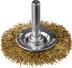 DEXX. Щетка дисковая для дрели, витая стальная латунированная проволока 0,3мм, 50мм 35110-050 купить в Перми