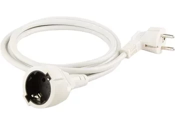 Удлинитель бытовой с заземлением, 3*1,5мм*5м, 1 прорезиненная розетка, 16A, STERN 95717 купить в Перми