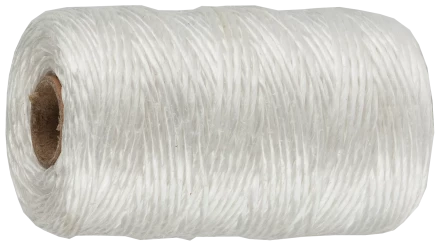 Шпагат ЗУБР d 1,8 мм 60 м 1200 текс 50 кгс белый полипропиленовый шпагат 50031-060 купить в Перми