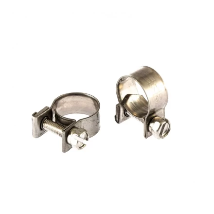 Хомуты металлические MINI 12-14 мм ширина 9 мм винтовой W4 2 шт Сибртех 475043 купить в Перми