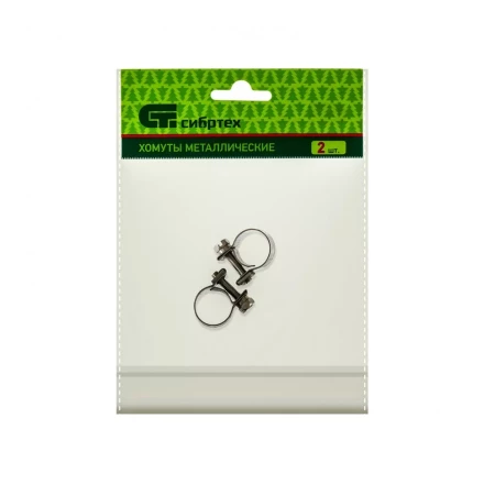 Хомуты металлические MINI 12-14 мм ширина 9 мм винтовой W4 2 шт Сибртех 475043 купить в Перми