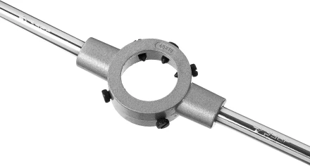 Плашкодержатель ЗУБР &quot;ЭКСПЕРТ&quot; с центривочными и прижимными винтами, 45х18мм для М16 -М18-М20-G1/2, L - 450мм 28143-45 купить в Перми