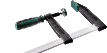 Струбцина, KRAFTOOL 32011-120-1000, тип &quot;F&quot;, DIN 5117, двухкомпонентная ручка, 120х1000мм 32011-120-1000 купить в Перми