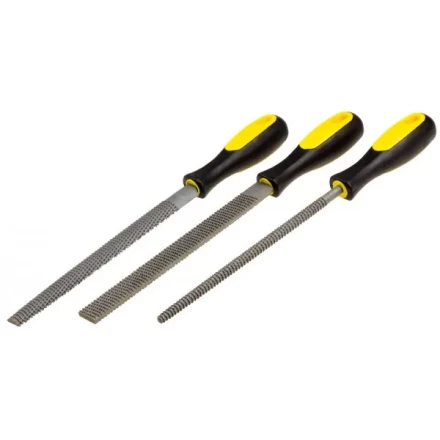 Набор STAYER &quot;PROFI&quot;: Рашпили, пластмассовая двухкомпонентная рукоятка, 200мм, 3шт 1690-20-H3_z01 купить в Перми