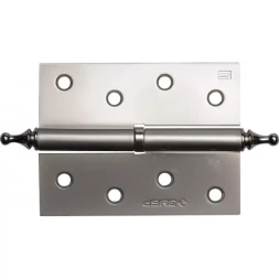 Петля дверная разъемная ЗУБР "ЭКСПЕРТ", 1 подшипник, цвет мат. никель (PN), правая, с крепежом, 100х75х2,5мм,2шт 37605-100-4R