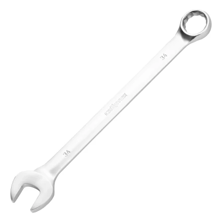 Ключ комбинированный 34мм, никелированный// Сибртех 14923 купить в Перми