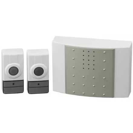 Звонок СВЕТОЗАР &quot;ЛИРА&quot; радиочастотный беспроводной, 16 мелодий, 2 кнопки, 4,5В SV-58062-2 купить в Перми