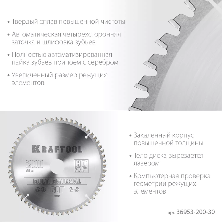 Диск пильный Multi Material, повышенный ресурс 36953-200-30 купить в Перми