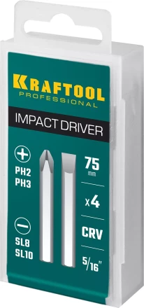 Биты для ударно-поворотных отверток KRAFTOOL 25552 купить в Перми