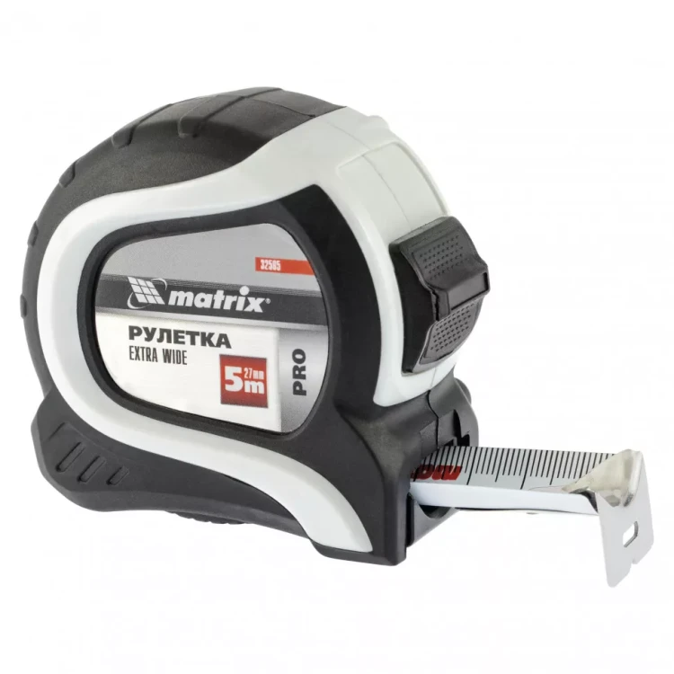 Рулетка Extra Wide 5 м x 27 мм двухкомпонентный корпус Pro Matrix 32585 купить в Перми