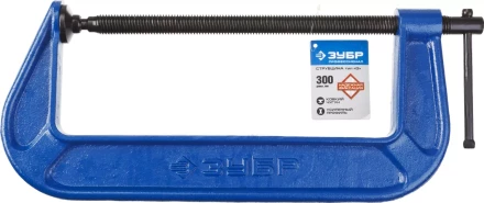 Струбцина  ЗУБР &quot;ПРОФЕССИОНАЛ&quot; тип &quot;G&quot;, корпус - ковкий чугун. 300мм 32245-300_z01 купить в Перми