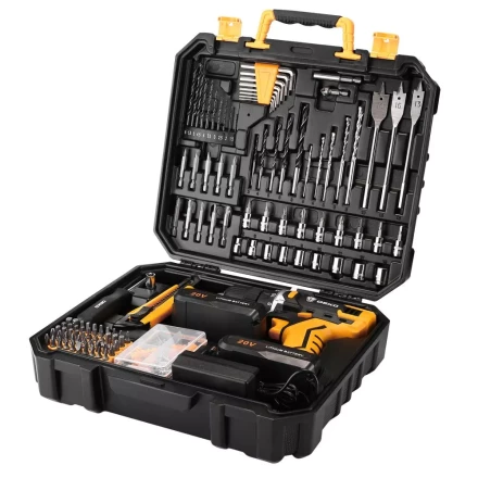 Дрель аккумуляторная DEKO DKCD20FU-Li, 063-4143 + набор 193 аксессуара купить в Перми