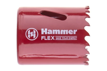 Коронка биметаллическая HAMMER Ф38х38мм 5/8&quot; BiMETALL (224-008) купить в Перми