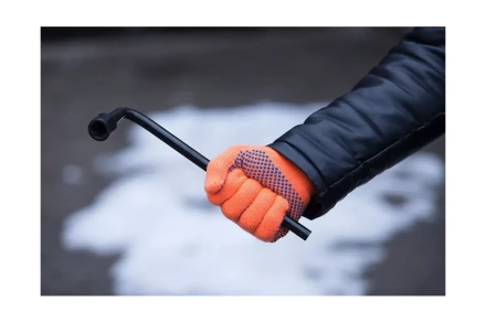 Утепленные перчатки с точечным ПВХ покрытием HAMMER 230-027 купить в Перми