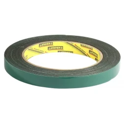 Двухсторонняя клейкая лента на вспененной основе, STAYER Professional 12233-12-05, черная, 12мм х 5м 12233-12-05