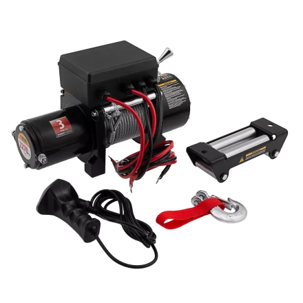 Лебедка автомобильная электрическая Denzel 52022 LB-2200, 2.2 т, 3.3 кВт, 12 В купить в Перми